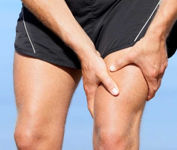What can you do to help thigh muscle strain or a pulled muscle?